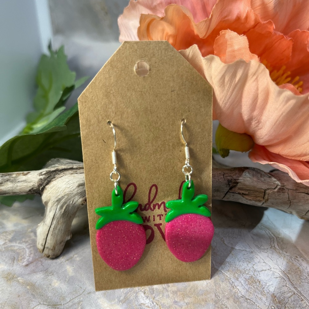 Strawberry  Earrings.